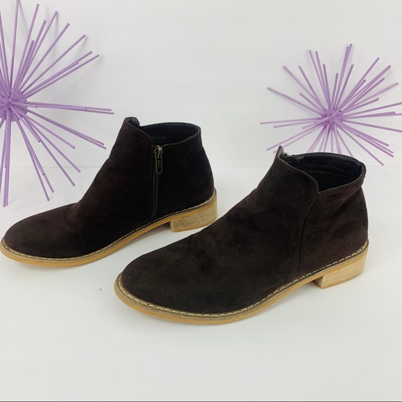 Seven7 Cisco Kid / Brown Bootie Side Zip Up - Picture 6 of 8